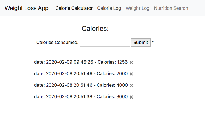 calorie calculator