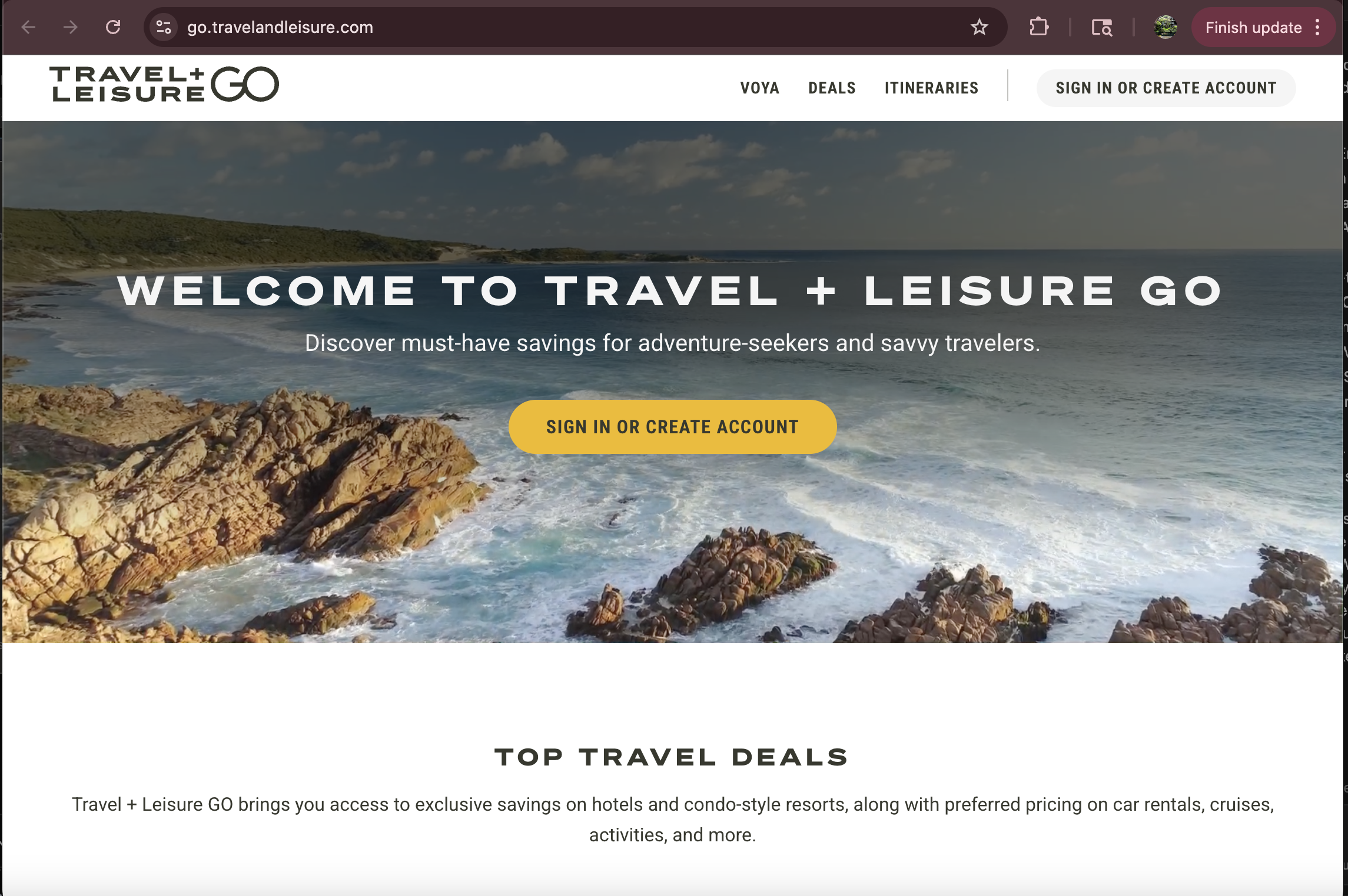 Travel + Leisure GO